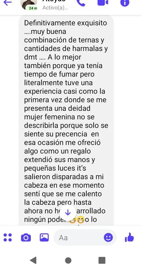 Captura de un mensaje extenso en una conversación